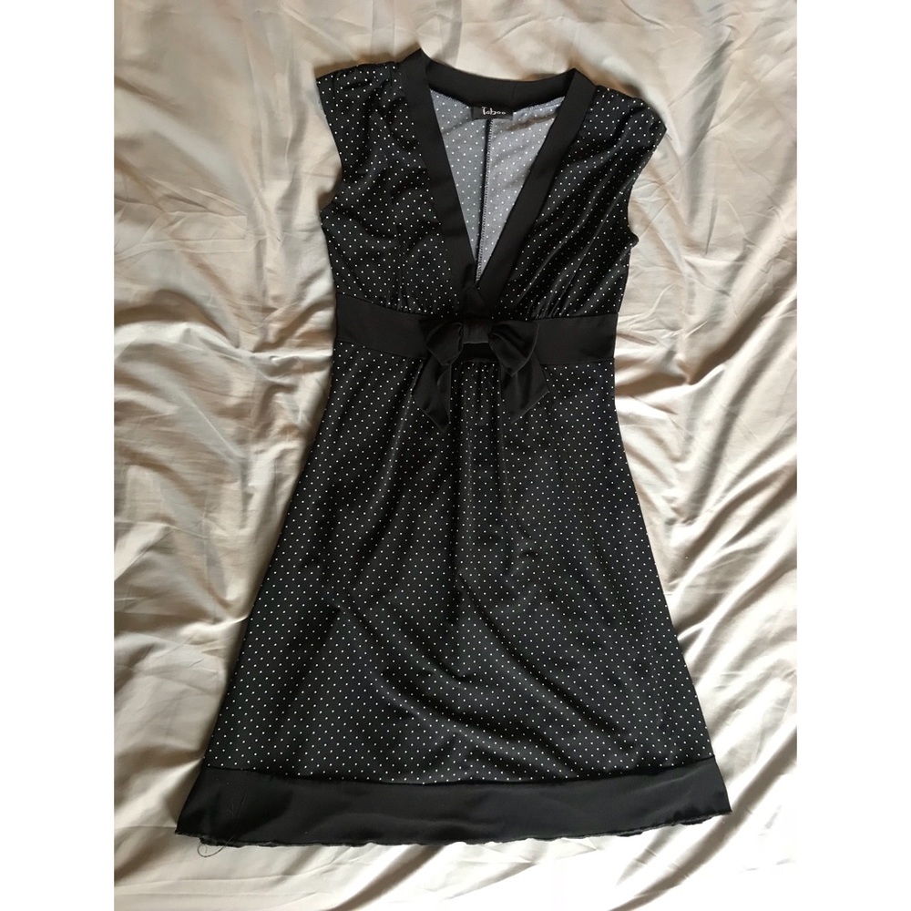 Black w/ White Polka Dotted Dress